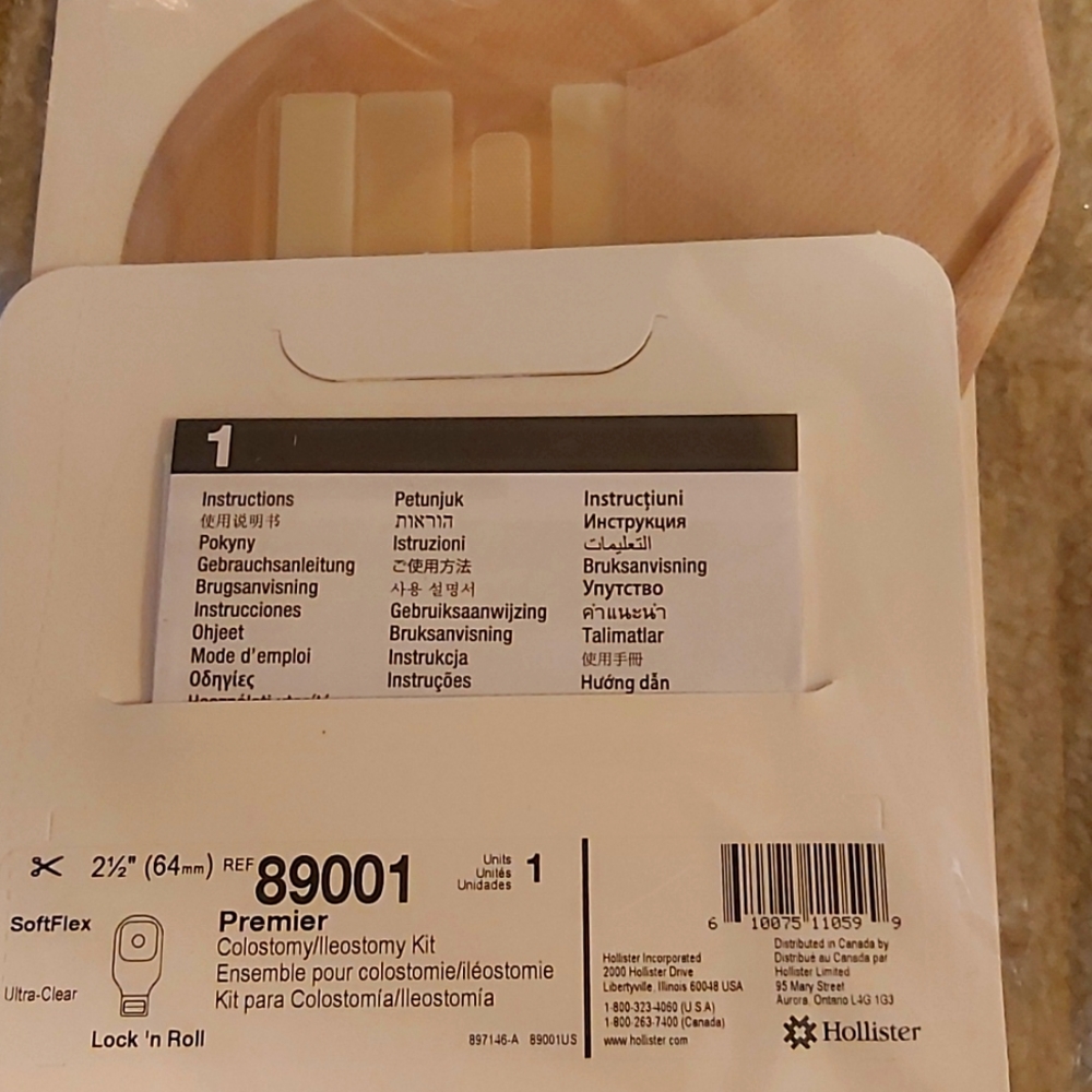 Hollister Colostomy pouch 89001